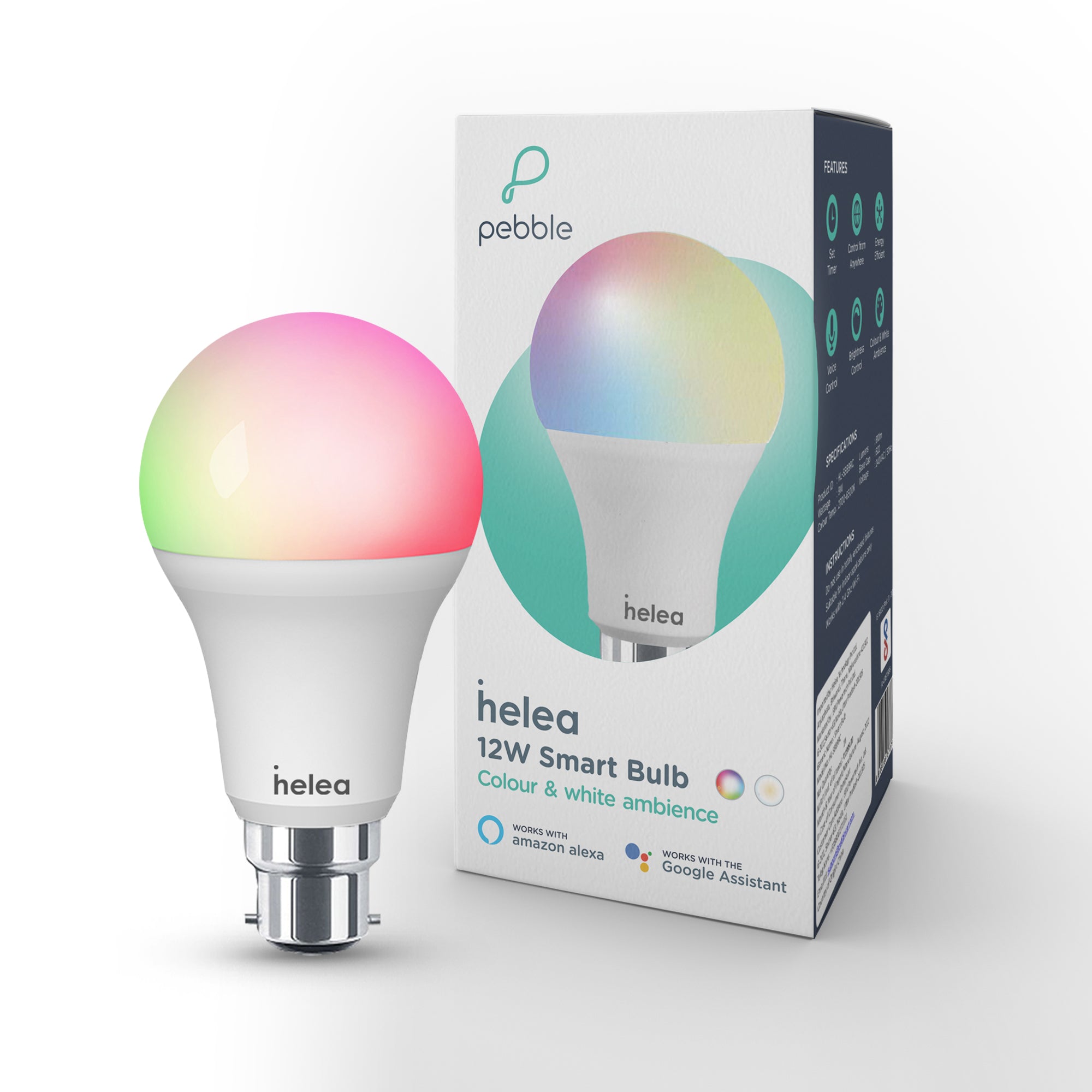 Helea Smart Bulb 12W – Pebble