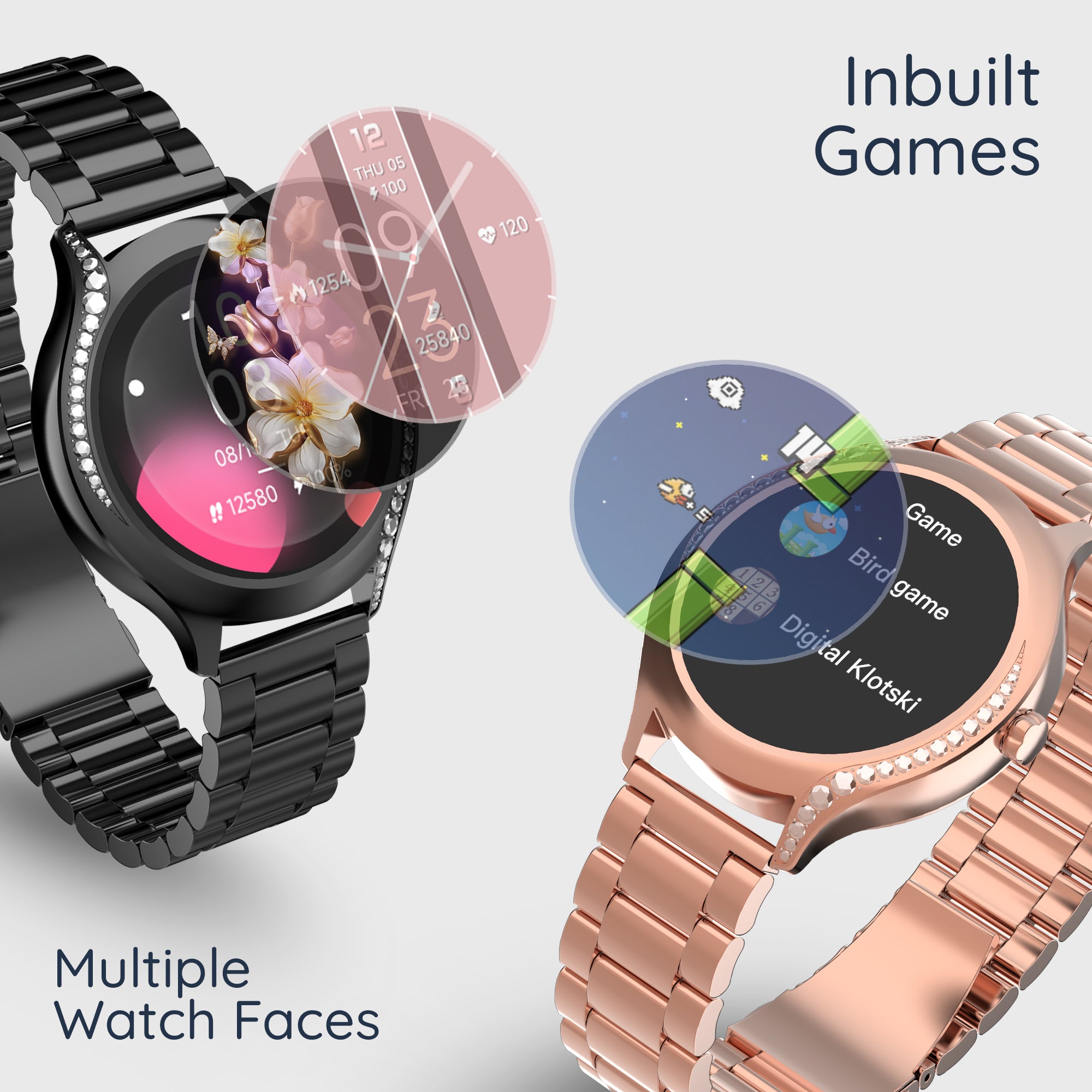 Pebble Cosmos Smartwatch (Calling smart watch with speaker & mic) - Jamoon