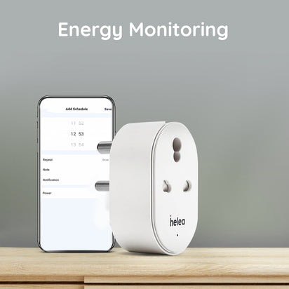 Helea by Pebble 16A Wi-Fi Smart Plug with Energy Monitoring, for