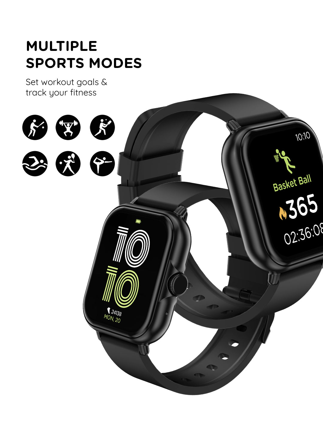 Pebble Rise Smart Watch PFB26 - Fitness Tracker - Grey | Retail Babu | Azha  Pasa